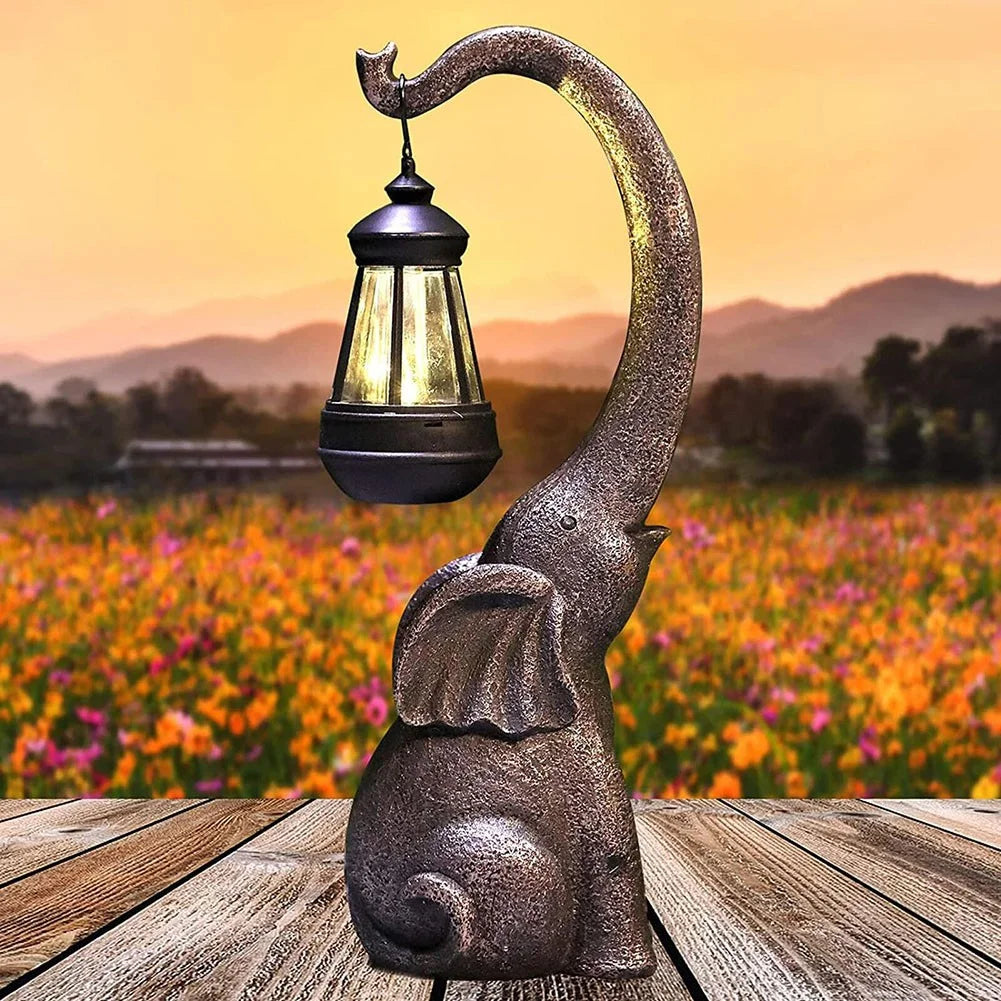 Betoverende Olifant Zonne-lamp