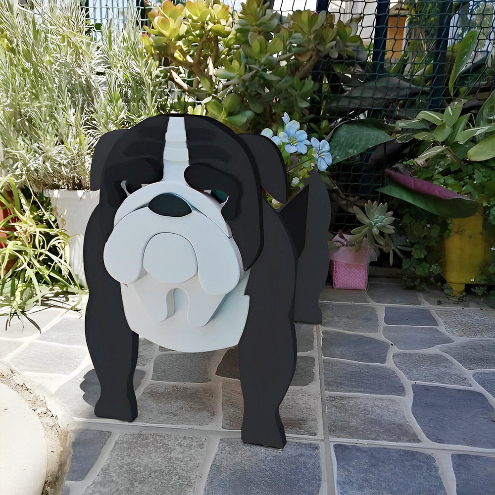 Bloempot - Engelse bulldog