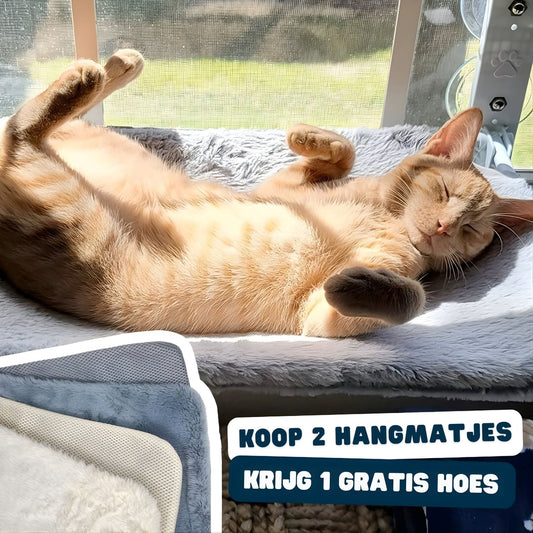 Lunaro | Raamhangmat voor Katten – Opvouwbaar, Stabiel en Comfortabel