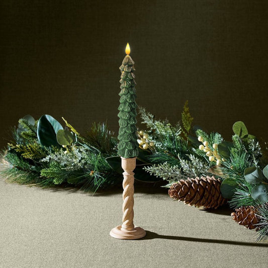 Kerstboom Vlamloze Waskaars | Set Van 3