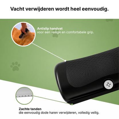 FurEase | RVS ondervacht-kam