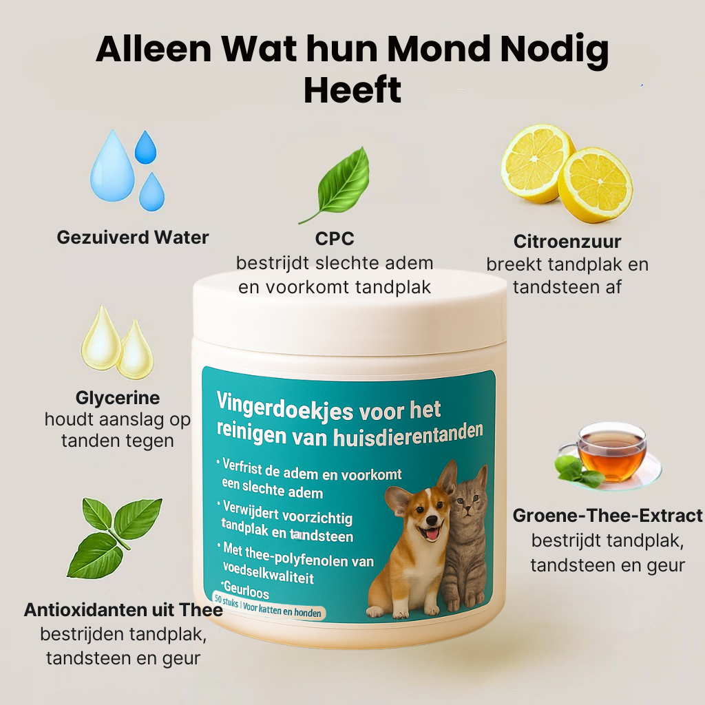 Dental Vingerdoekjes | Veilige & Gezonde Gebitsverzorging