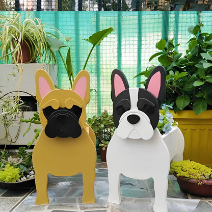 Bloempot - Franse bulldog