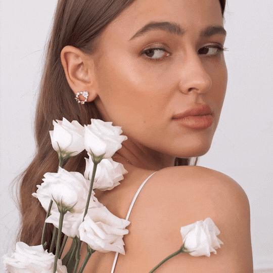 BlossGem | Sierlijke Oorbellen met lentebloemen