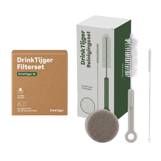 GRATIS: 4 x Filterset + Reinigingsset