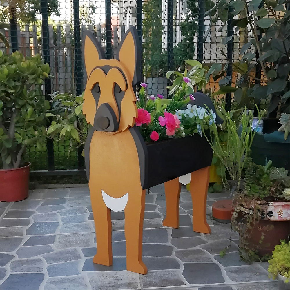 Bloempot - Duitse herder
