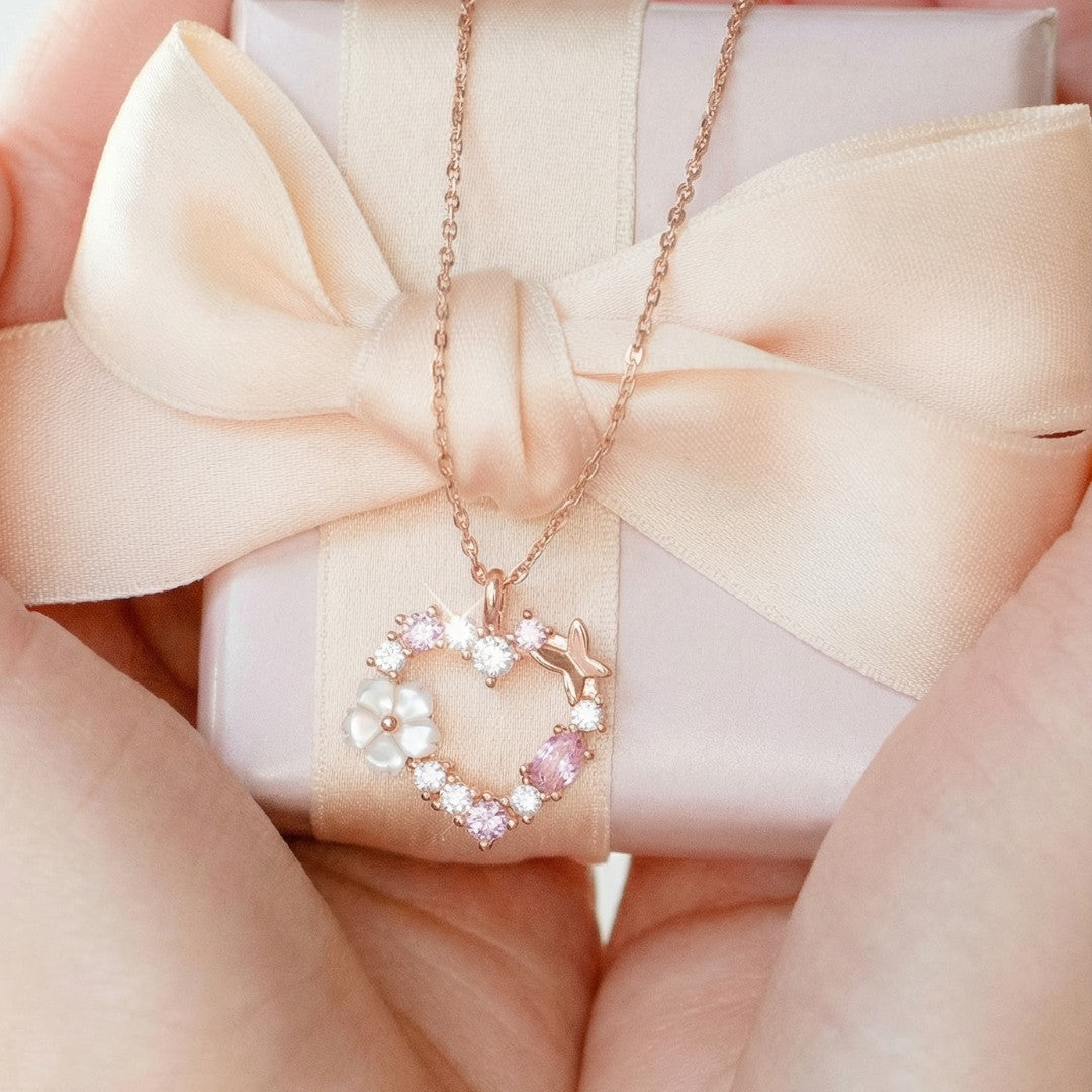 LustraGem | Sierlijke ketting met hartjeshanger