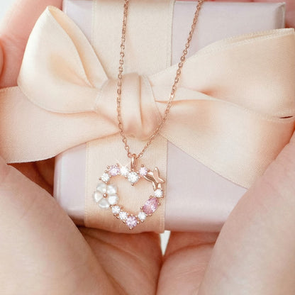 LustraGem | Sierlijke ketting met hartjeshanger