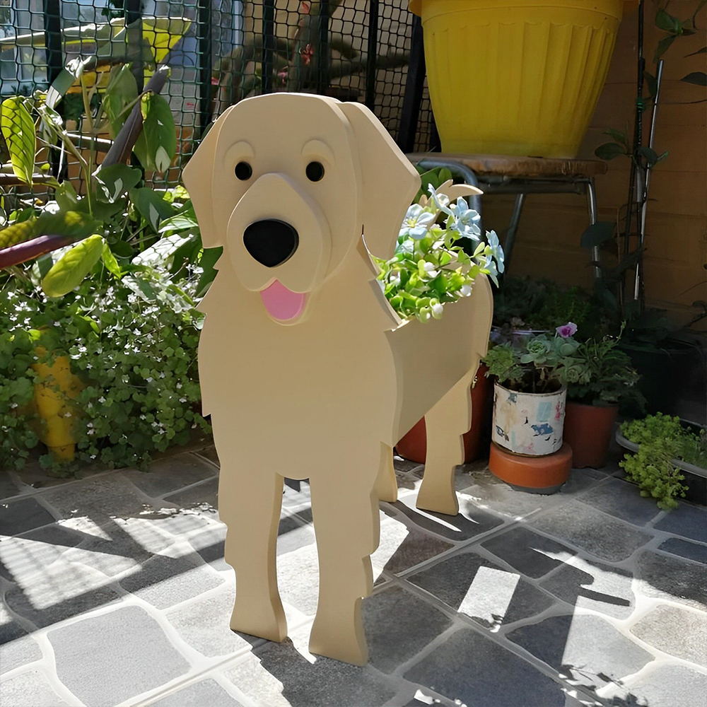 Bloempot - Golden Retriever