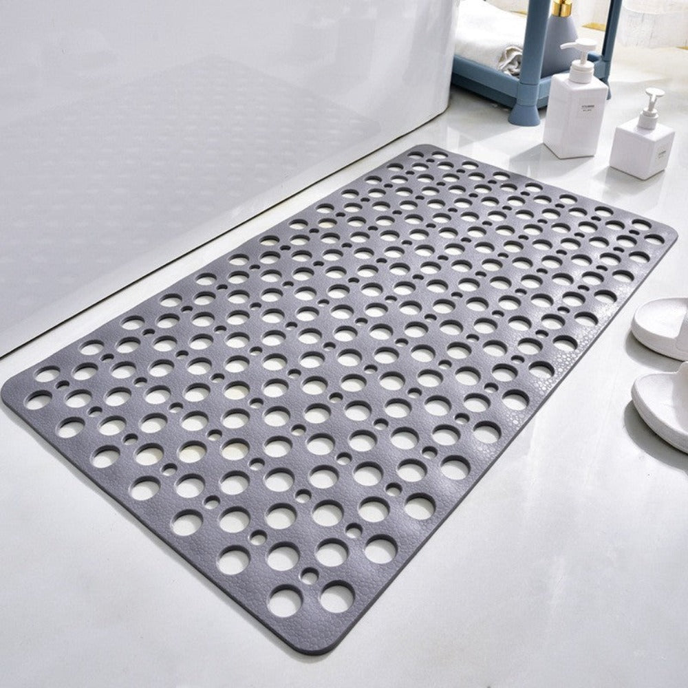 Grote douchemat, antislip, schimmelwerend, comfortabele zachte badmat met afvoergat, wasbaar en sneldrogend, voetmassage (wit, 80 x 120 cm Grote douchemat, antislip, schimmelwerend, comfortabele zachte badmat met afvoergat, wasbaar en sneldrogend, voetmassage (wit, 80 x 120 cm