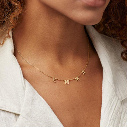 Verfijnde ketting met initiaal op maat