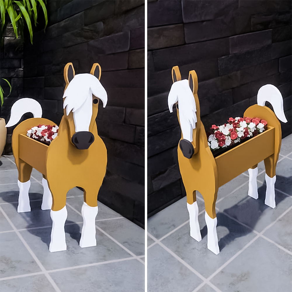 Bloempot - Paard