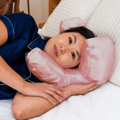 SilkaContour Anti-Rimpel Slaapkussen met Satijnen Hoes voor Huidverzorging en Comfort