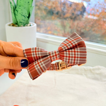 DapperPaws | Hondenhalsband met vlinderdas - Esdoornruit