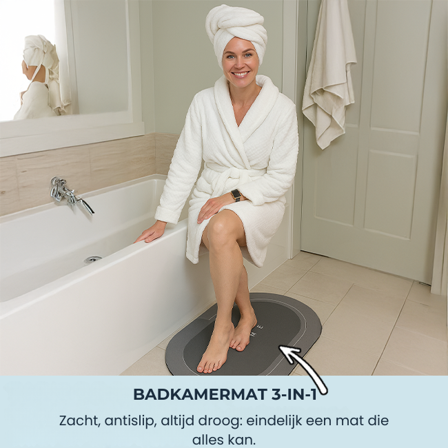 Absorbia Ultra-absorberende Badmat – Sneldrogend & Antislip