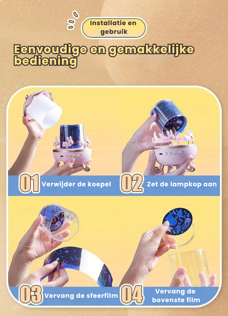 DroomZacht - Projector Nachtlamp