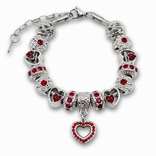 Geboortesteenarmband – Bedels met Stralende Edelsteentjes