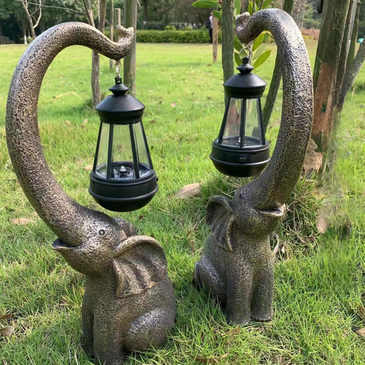 Betoverende Olifant Zonne-lamp