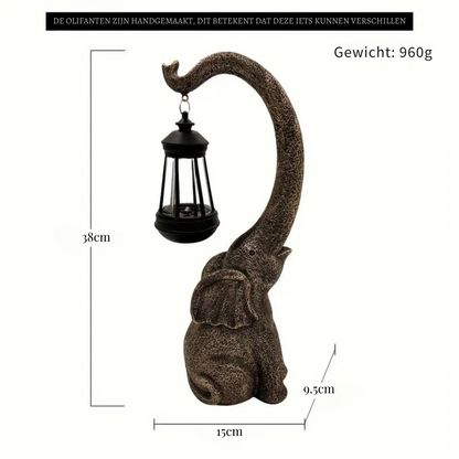 Betoverende Olifant Zonne-lamp