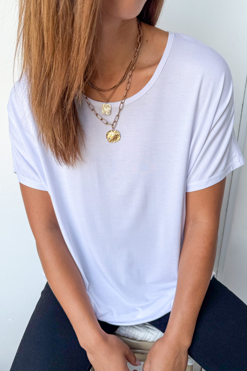 Softique | T-shirt Met langer achterpand - Wit