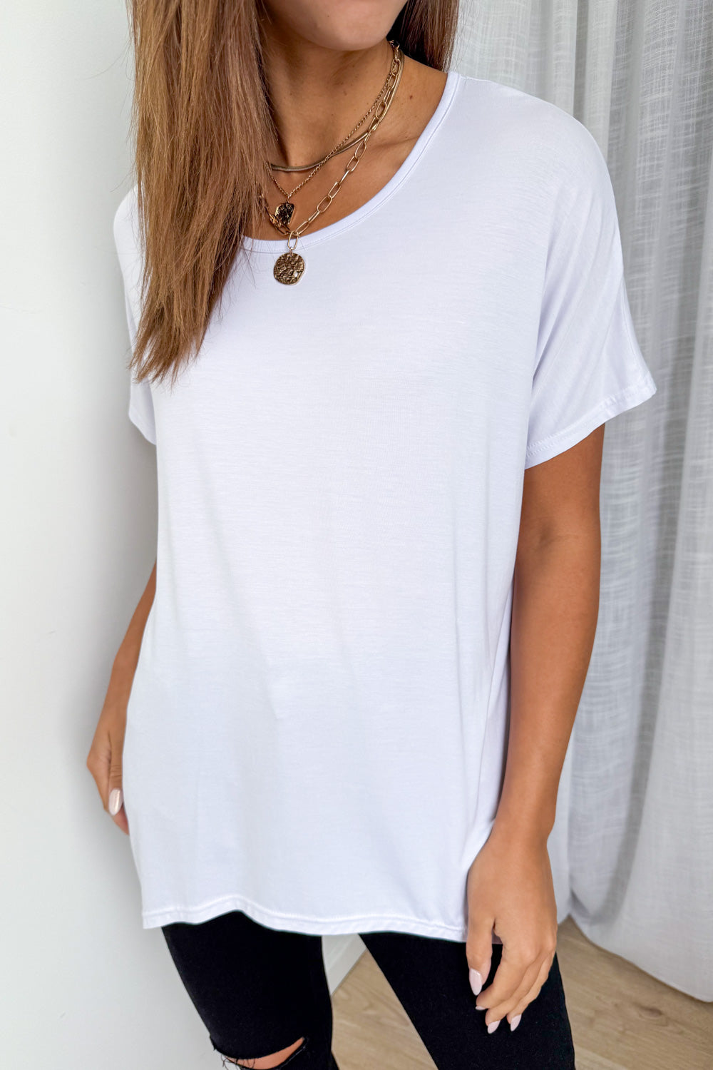 Softique | T-shirt Met langer achterpand - Wit
