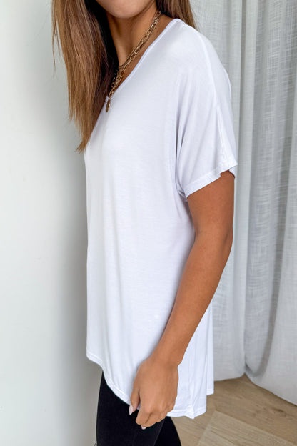 Softique | T-shirt Met langer achterpand - Wit
