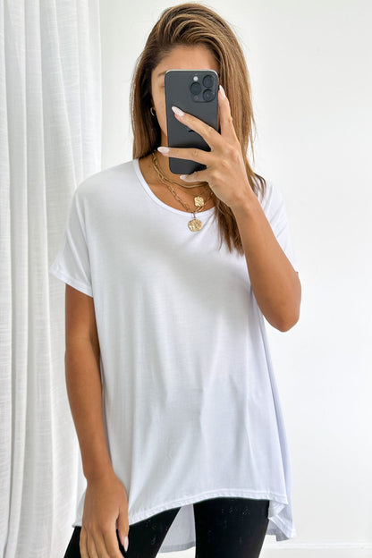 Softique | T-shirt Met langer achterpand - Wit