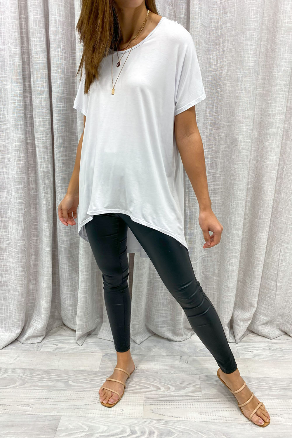 Softique | T-shirt Met langer achterpand - Wit