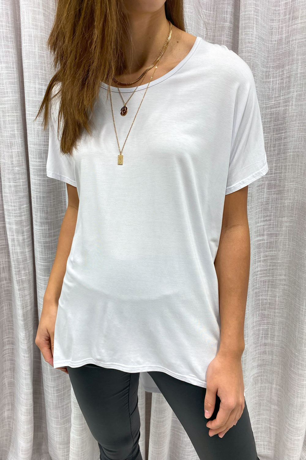 Softique | T-shirt Met langer achterpand - Wit