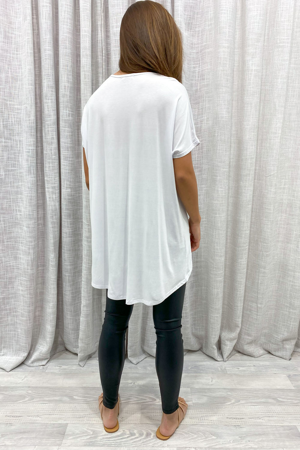 Softique | T-shirt Met langer achterpand - Wit