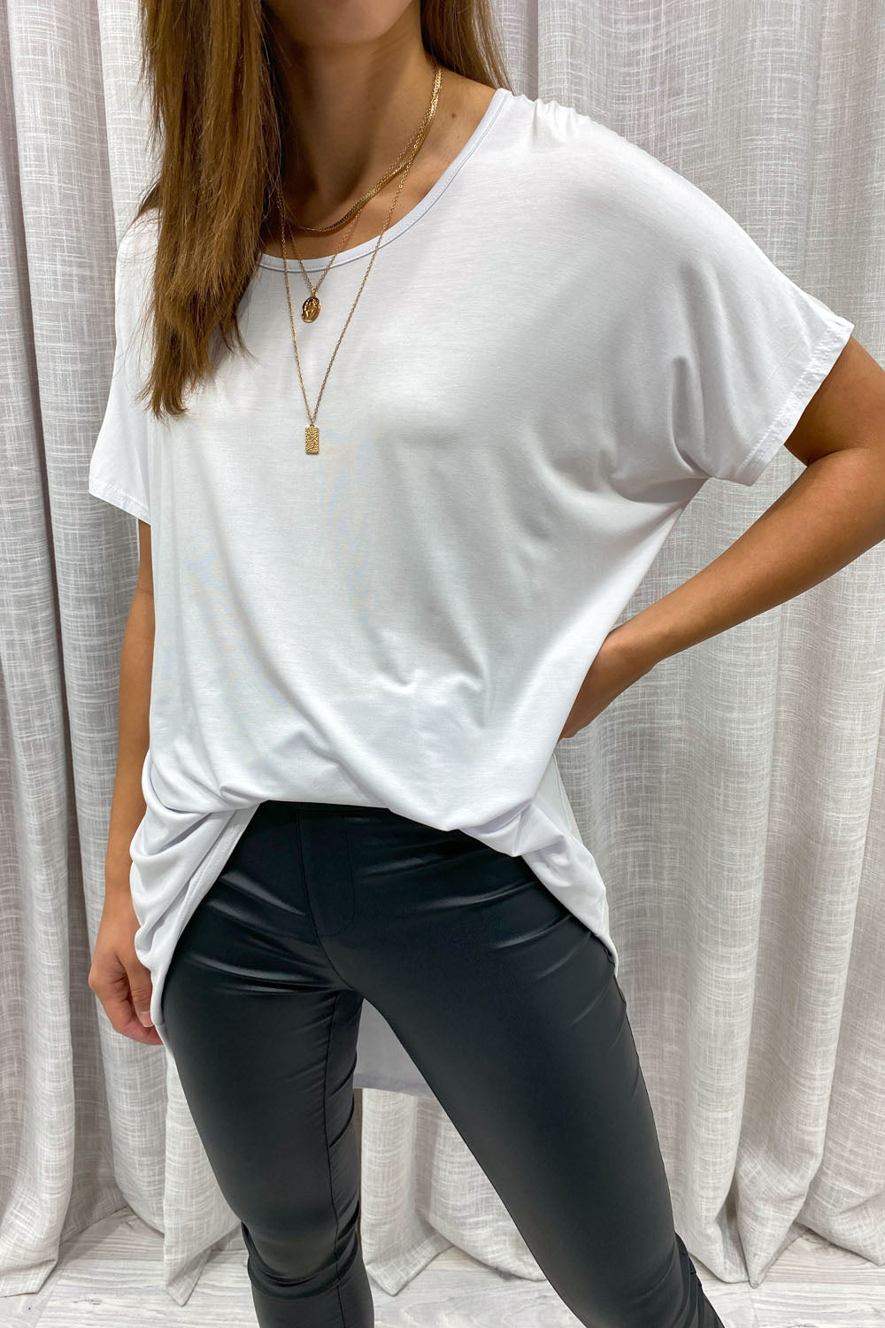 Softique | T-shirt Met langer achterpand - Wit