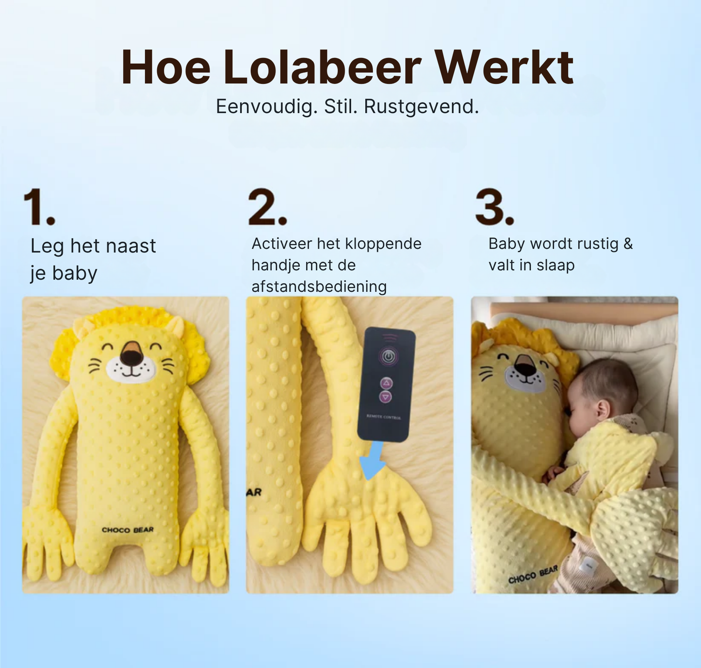 LolaBeer – Knuffelbeer met Hartslag en Slaapliedjes