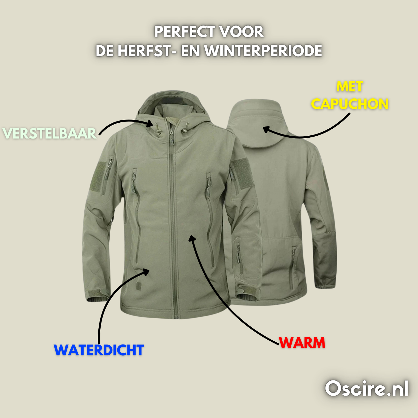 Waterdichte Outdoor Set + Gratis Fleece Trui