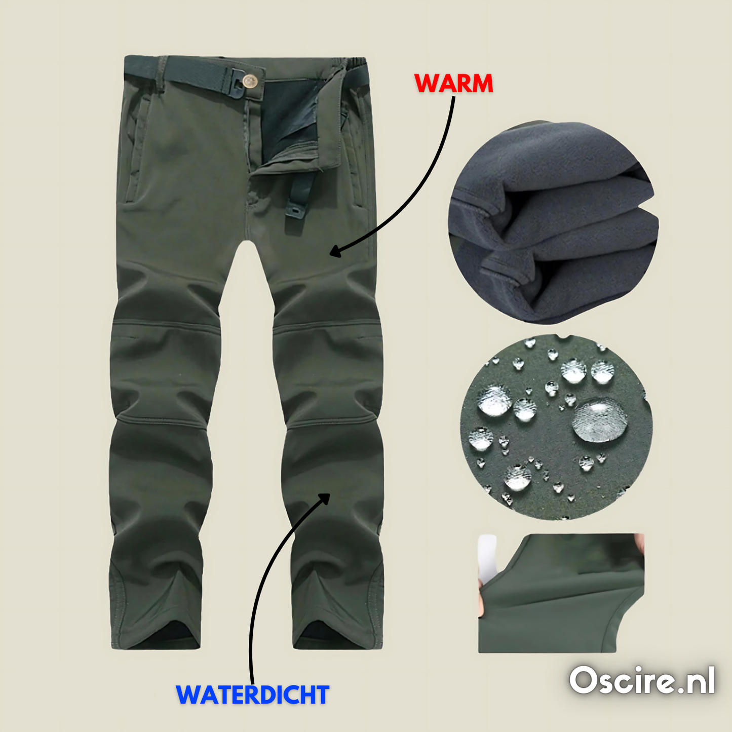 Waterdichte Outdoor Set + Gratis Fleece Trui