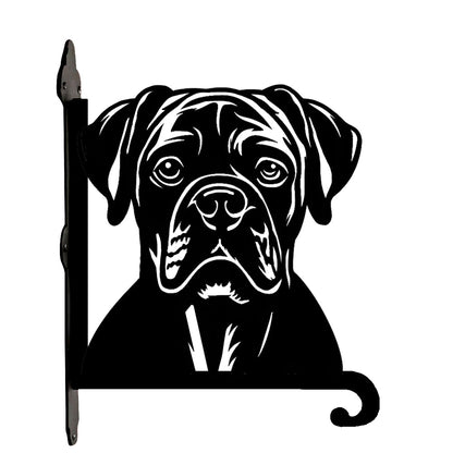 Metalen hangbeugel – Boxer hondenkop