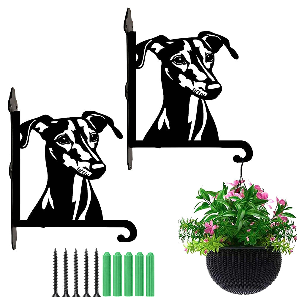 Metalen hangbeugel – Greyhound hondenkop