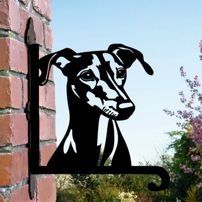 Metalen hangbeugel – Greyhound hondenkop