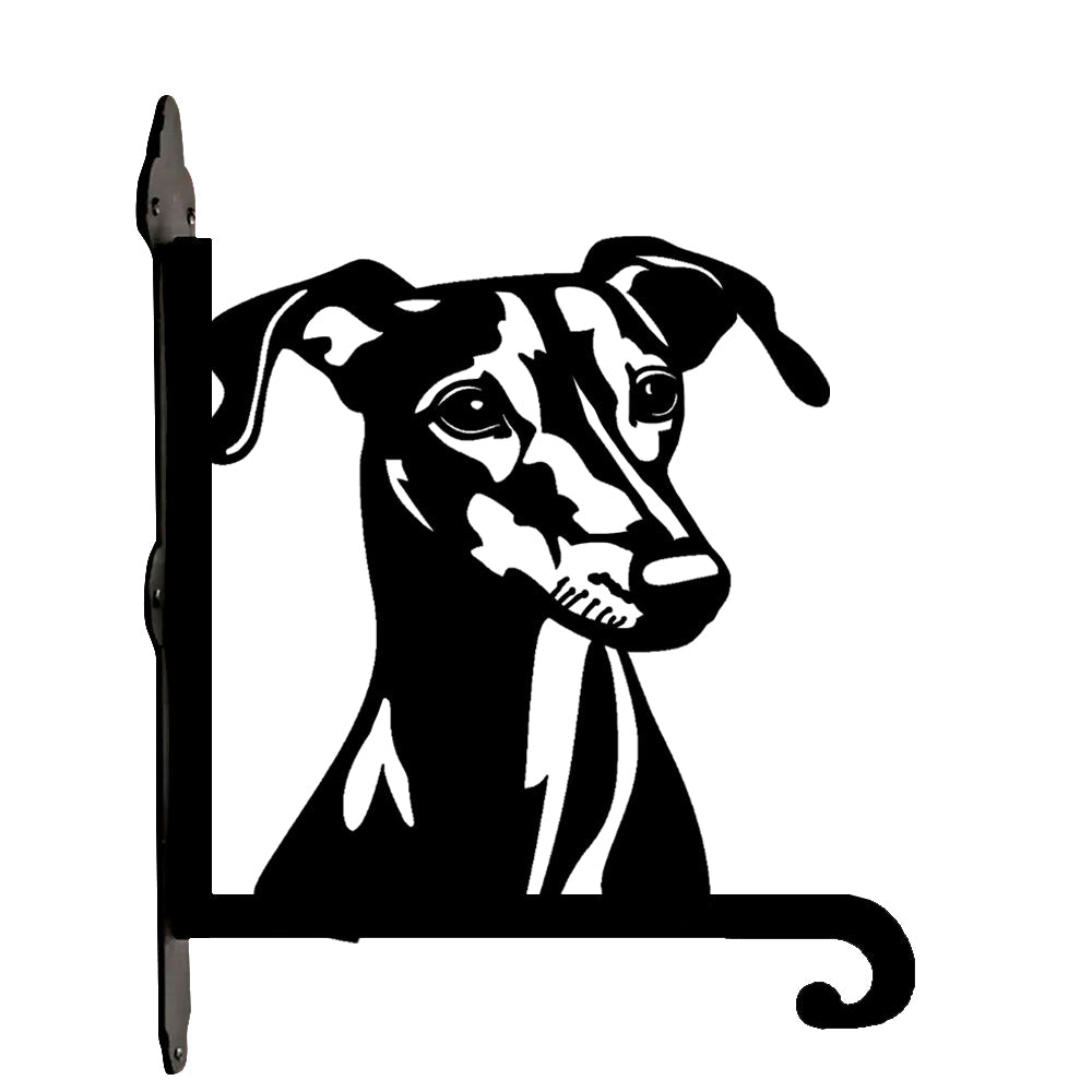 Metalen hangbeugel – Greyhound hondenkop