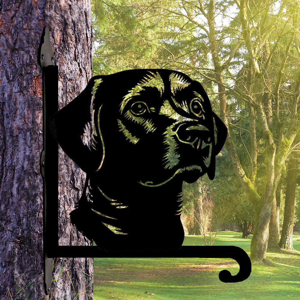 Metalen hangbeugel – Labrador hondenkop