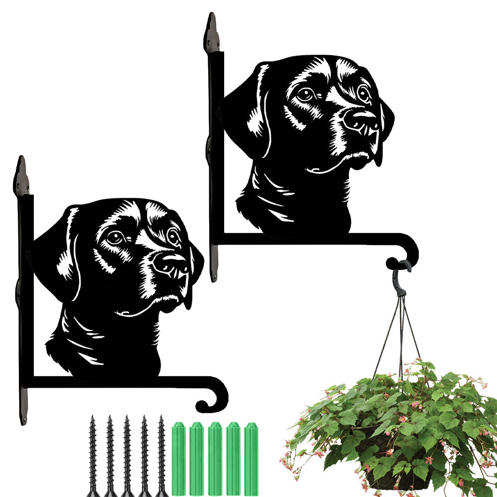 Metalen hangbeugel – Labrador hondenkop