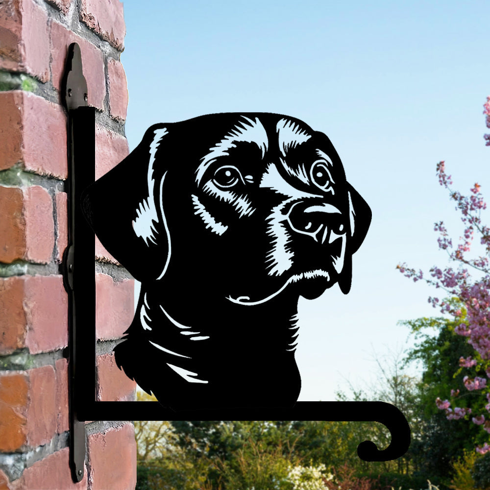 Metalen hangbeugel – Labrador hondenkop