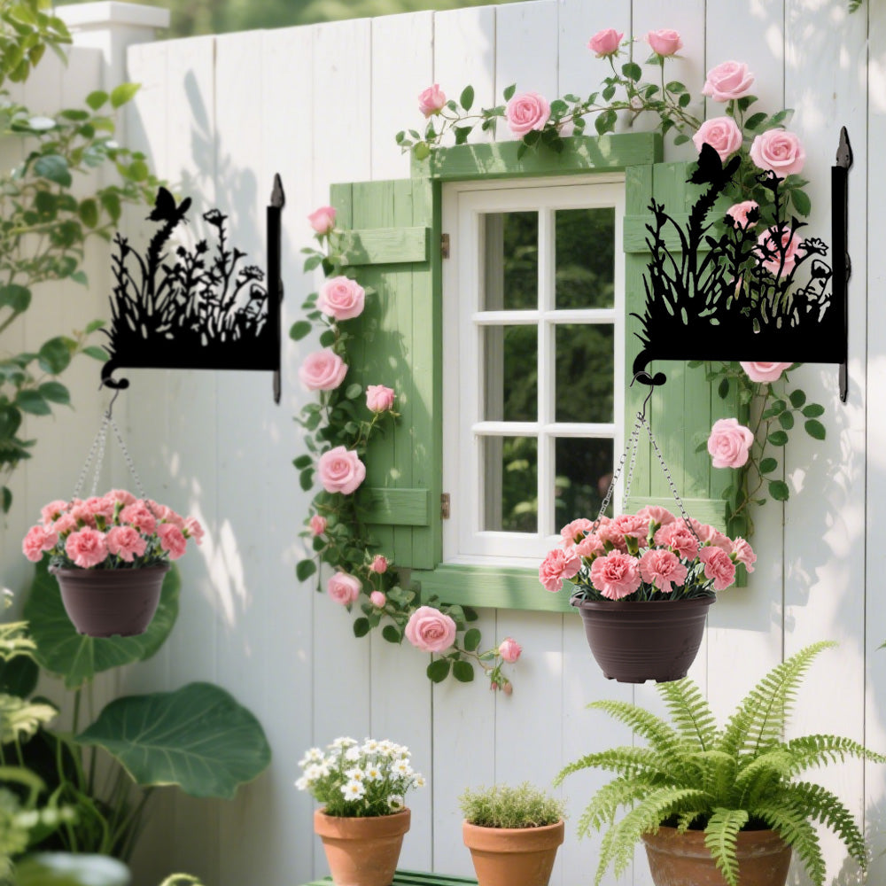 Metalen hangbeugel - Prachtig bloemenweide-ontwerp
