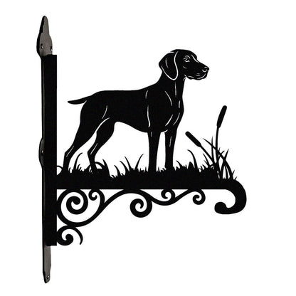 Weimaraner Metal Hanging Bracket Plant Stand