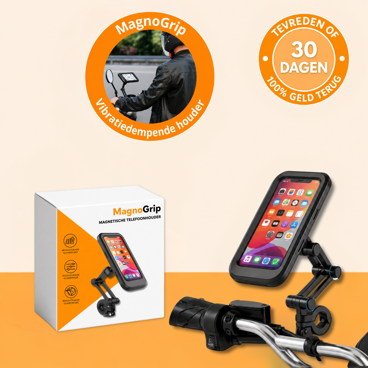 MagnoGrip | Anti-vibratie smartphonehouder