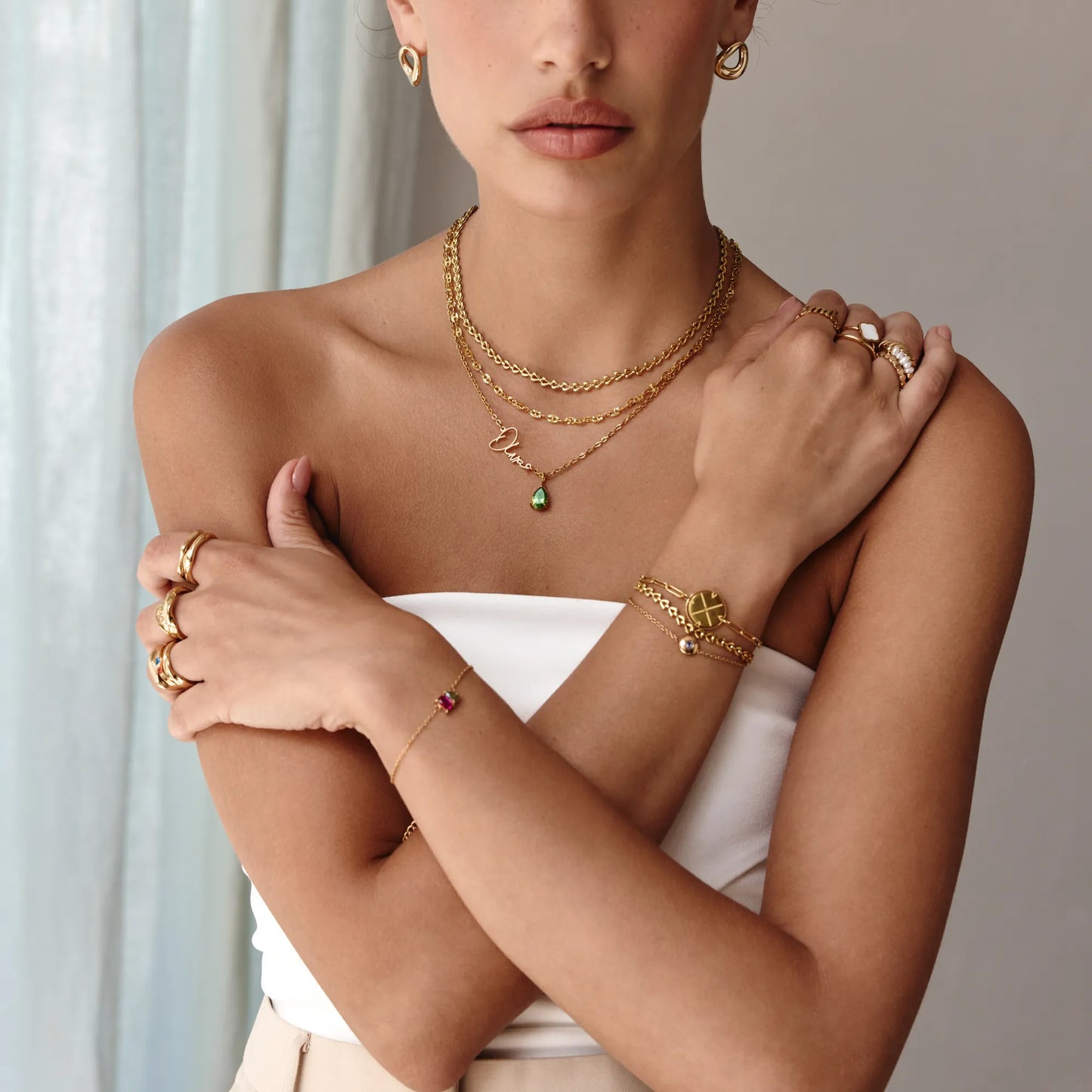 LustraGem | Naamketting met geboortesteen test theme