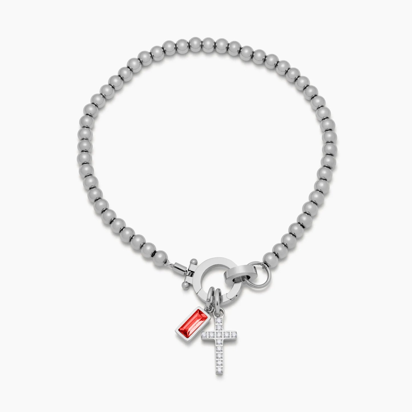 Luminara | Kruis-charm kralenarmband