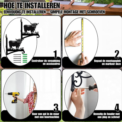 Metalen hangbeugel - Schotse Hooglander