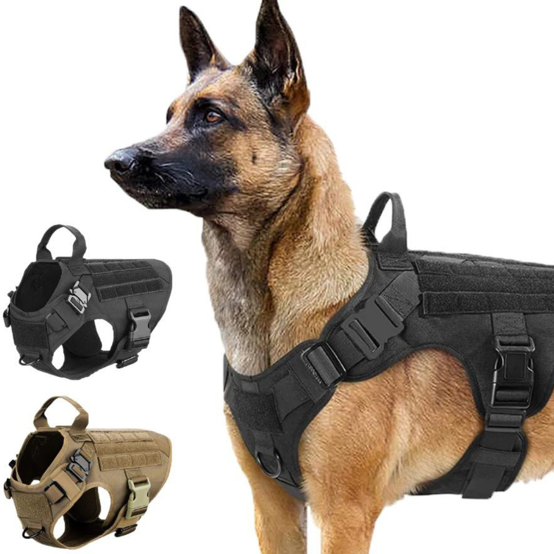Heavy-Duty Tactisch No-Pull K9 Hondenharnas