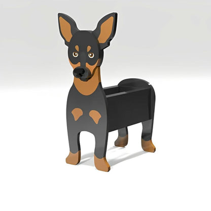 Bloempot - Dwergpinscher