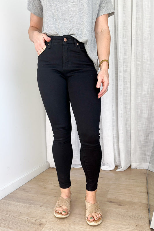 DenimEase | High Waist Skinny Jeans
